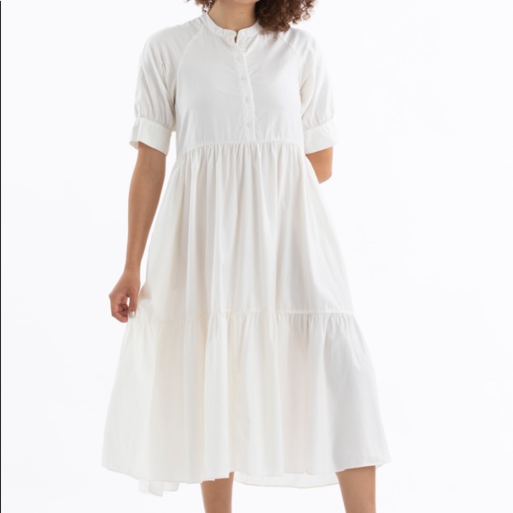 Ali Golden Raglan dress in Bone !